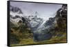 Mountains below the Vatnajokull glacier near Hofn, Iceland, Polar Regions-Alex Robinson-Framed Stretched Canvas