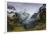 Mountains below the Vatnajokull glacier near Hofn, Iceland, Polar Regions-Alex Robinson-Framed Photographic Print