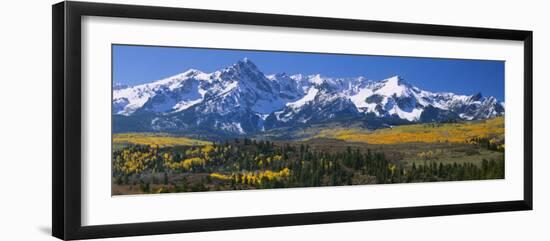 Mountains Covered in Snow, Sneffels Range, Colorado, USA-null-Framed Photographic Print