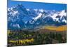 Mountains covered in snow, Sneffels Range, Colorado, USA-null-Mounted Photographic Print