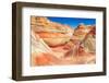 Mountains from Red Sandstone in the Form of Ocean Waves.-lucky-photographer-Framed Photographic Print