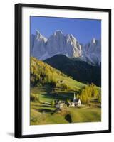 Mountains, Geisler Gruppe/Geislerspitzen, Dolomites, Trentino-Alto Adige, Italy, Europe-Gavin Hellier-Framed Photographic Print