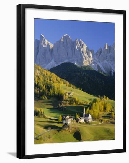 Mountains, Geisler Gruppe/Geislerspitzen, Dolomites, Trentino-Alto Adige, Italy, Europe-Gavin Hellier-Framed Photographic Print