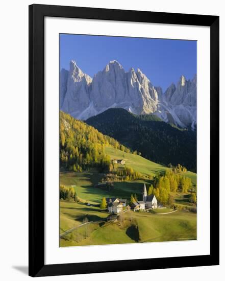 Mountains, Geisler Gruppe/Geislerspitzen, Dolomites, Trentino-Alto Adige, Italy, Europe-Gavin Hellier-Framed Photographic Print