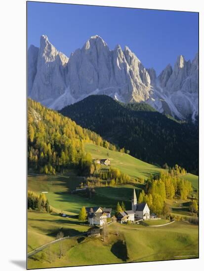 Mountains, Geisler Gruppe/Geislerspitzen, Dolomites, Trentino-Alto Adige, Italy, Europe-Gavin Hellier-Mounted Photographic Print