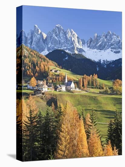 Mountains, Geisler Gruppe/ Geislerspitzen, Dolomites, Trentino-Alto Adige, Italy-Gavin Hellier-Stretched Canvas