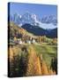 Mountains, Geisler Gruppe/ Geislerspitzen, Dolomites, Trentino-Alto Adige, Italy-Gavin Hellier-Stretched Canvas