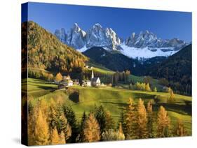 Mountains, Geisler Gruppe/ Geislerspitzen, Dolomites, Trentino-Alto Adige, Italy-Gavin Hellier-Stretched Canvas