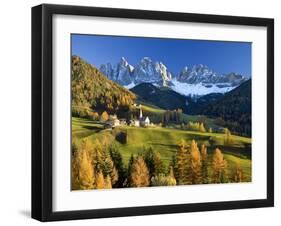 Mountains, Geisler Gruppe/ Geislerspitzen, Dolomites, Trentino-Alto Adige, Italy-Gavin Hellier-Framed Premium Photographic Print