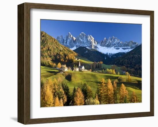 Mountains, Geisler Gruppe/ Geislerspitzen, Dolomites, Trentino-Alto Adige, Italy-Gavin Hellier-Framed Photographic Print