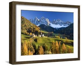 Mountains, Geisler Gruppe/ Geislerspitzen, Dolomites, Trentino-Alto Adige, Italy-Gavin Hellier-Framed Photographic Print