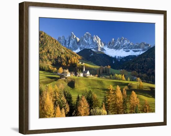 Mountains, Geisler Gruppe/ Geislerspitzen, Dolomites, Trentino-Alto Adige, Italy-Gavin Hellier-Framed Photographic Print