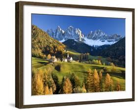 Mountains, Geisler Gruppe/ Geislerspitzen, Dolomites, Trentino-Alto Adige, Italy-Gavin Hellier-Framed Photographic Print