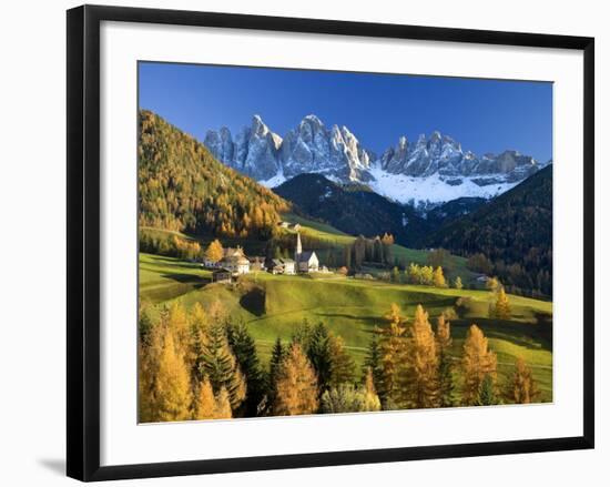 Mountains, Geisler Gruppe/ Geislerspitzen, Dolomites, Trentino-Alto Adige, Italy-Gavin Hellier-Framed Photographic Print