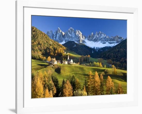 Mountains, Geisler Gruppe/ Geislerspitzen, Dolomites, Trentino-Alto Adige, Italy-Gavin Hellier-Framed Photographic Print