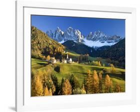 Mountains, Geisler Gruppe/ Geislerspitzen, Dolomites, Trentino-Alto Adige, Italy-Gavin Hellier-Framed Photographic Print