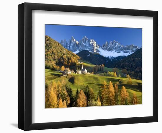 Mountains, Geisler Gruppe/ Geislerspitzen, Dolomites, Trentino-Alto Adige, Italy-Gavin Hellier-Framed Photographic Print