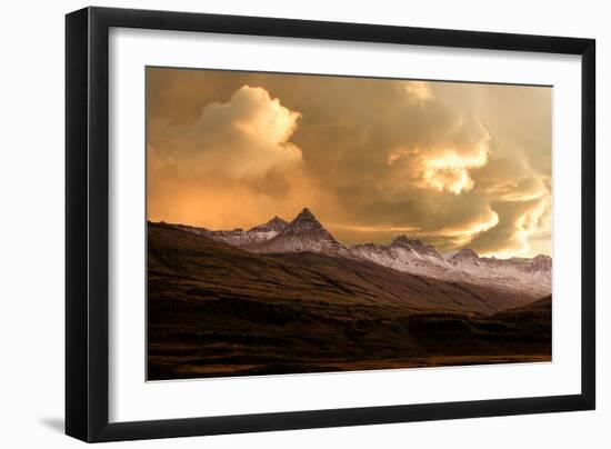 Mountains in Iceland with Storm-Howard Ruby-Framed Photographic Print