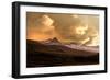 Mountains in Iceland with Storm-Howard Ruby-Framed Photographic Print