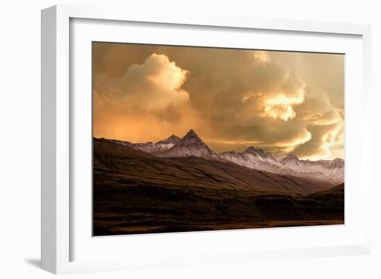 Mountains in Iceland with Storm-Howard Ruby-Framed Photographic Print