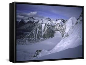 Mountains in Nepal-Michael Brown-Framed Stretched Canvas