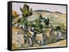 Mountains in Provence-Paul Cézanne-Framed Stretched Canvas