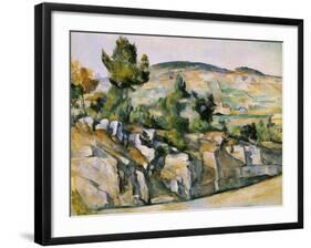 Mountains in Provence-Paul Cézanne-Framed Giclee Print