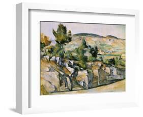 Mountains in Provence-Paul Cézanne-Framed Giclee Print