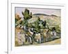 Mountains in Provence-Paul Cézanne-Framed Giclee Print