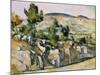 Mountains in Provence-Paul Cézanne-Mounted Giclee Print