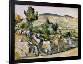 Mountains in Provence-Paul Cézanne-Framed Giclee Print