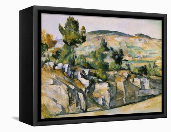 Mountains in Provence-Paul Cézanne-Framed Stretched Canvas