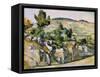 Mountains in Provence-Paul Cézanne-Framed Stretched Canvas