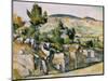 Mountains in Provence-Paul Cézanne-Mounted Premium Giclee Print