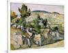 Mountains in Provence-Paul Cézanne-Framed Giclee Print