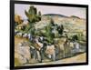 Mountains in Provence-Paul Cézanne-Framed Giclee Print