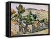 Mountains in Provence-Paul Cézanne-Framed Stretched Canvas