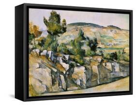 Mountains in Provence-Paul Cézanne-Framed Stretched Canvas