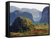 Mountains in the Vinales Valley, Cuba, West Indies, Caribbean, Central America-Christian Kober-Framed Stretched Canvas