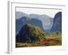 Mountains in the Vinales Valley, Cuba, West Indies, Caribbean, Central America-Christian Kober-Framed Photographic Print