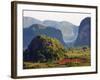 Mountains in the Vinales Valley, Cuba, West Indies, Caribbean, Central America-Christian Kober-Framed Photographic Print