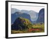 Mountains in the Vinales Valley, Cuba, West Indies, Caribbean, Central America-Christian Kober-Framed Photographic Print