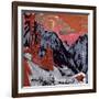 Mountains in Winter, 1919-Ernst Ludwig Kirchner-Framed Giclee Print