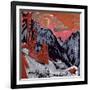 Mountains in Winter, 1919-Ernst Ludwig Kirchner-Framed Giclee Print