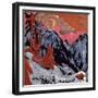 Mountains in Winter, 1919-Ernst Ludwig Kirchner-Framed Giclee Print