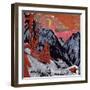 Mountains in Winter, 1919-Ernst Ludwig Kirchner-Framed Giclee Print