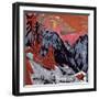 Mountains in Winter, 1919-Ernst Ludwig Kirchner-Framed Giclee Print