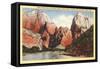 Mountains in Zion National Park, Utah-null-Framed Stretched Canvas