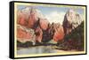 Mountains in Zion National Park, Utah-null-Framed Stretched Canvas