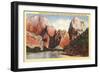 Mountains in Zion National Park, Utah-null-Framed Art Print